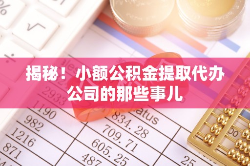安远揭秘！小额公积金提取代办公司的那些事儿